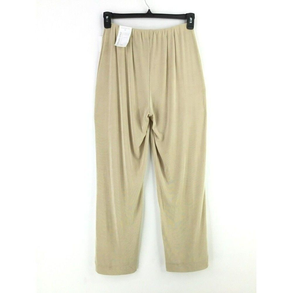 Coldwater Creek Petite Size 8 Travel Slinky Knit Holly Pant in Champagne Pull On - Picture 3 of 9